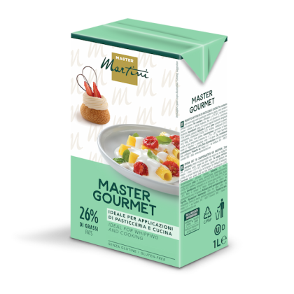 Nata Master Martini Master Gourmet de 1L, 26% de matéria gorda, sem glúten, para pastelaria e cozinha
